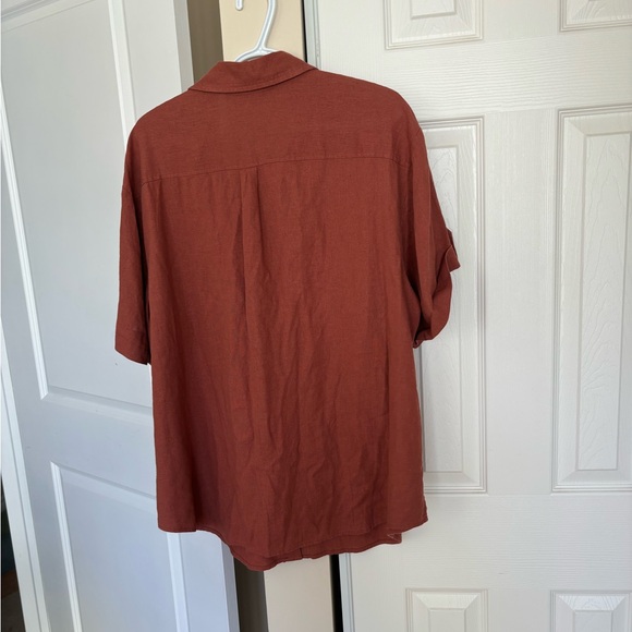 Ava and Viv button up short sleeve top size 2X - Picture 3 of 4